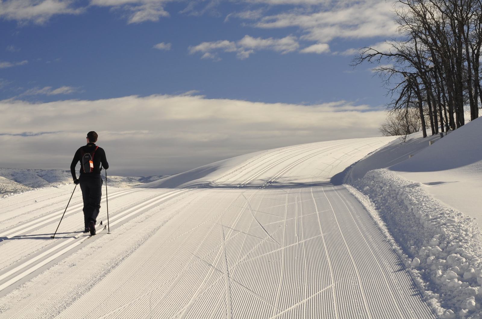 Cross-country skiing at Soldier Hollow Nordic Center in nearby Heber Valley