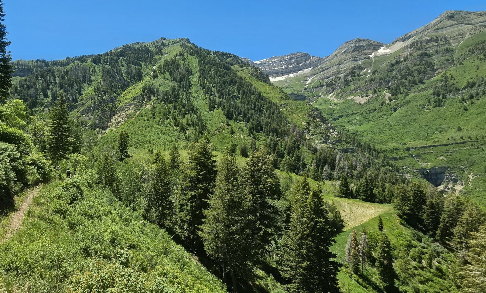Scenic mountain hiking trails and ridgelines at Sundance Mountain Resort